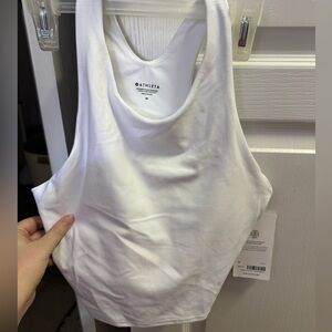 Athleta Women's White Cropped Tank Top
